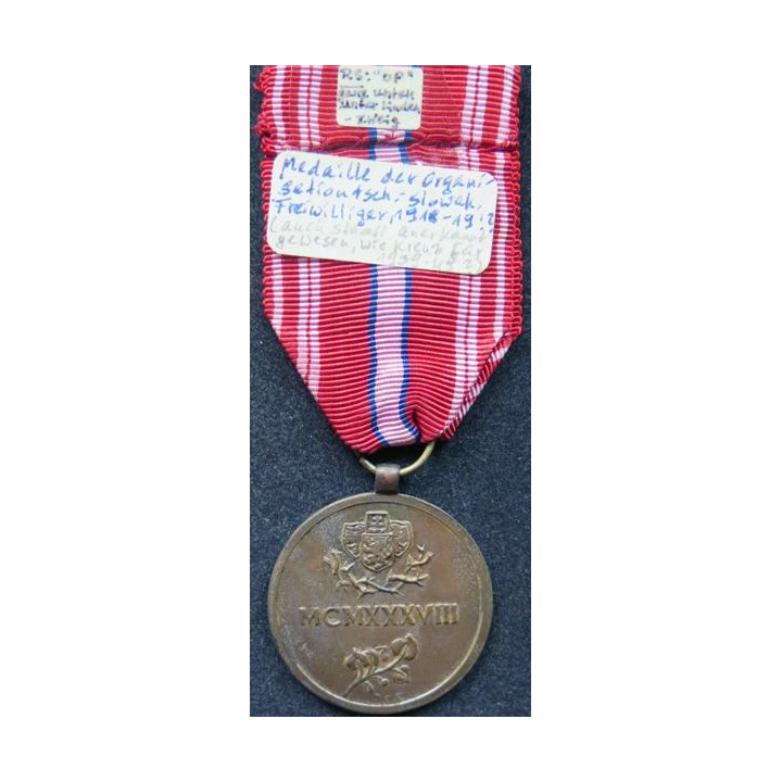 Médaille des volontaires tchèques contre Pologne et Hongrie 1918