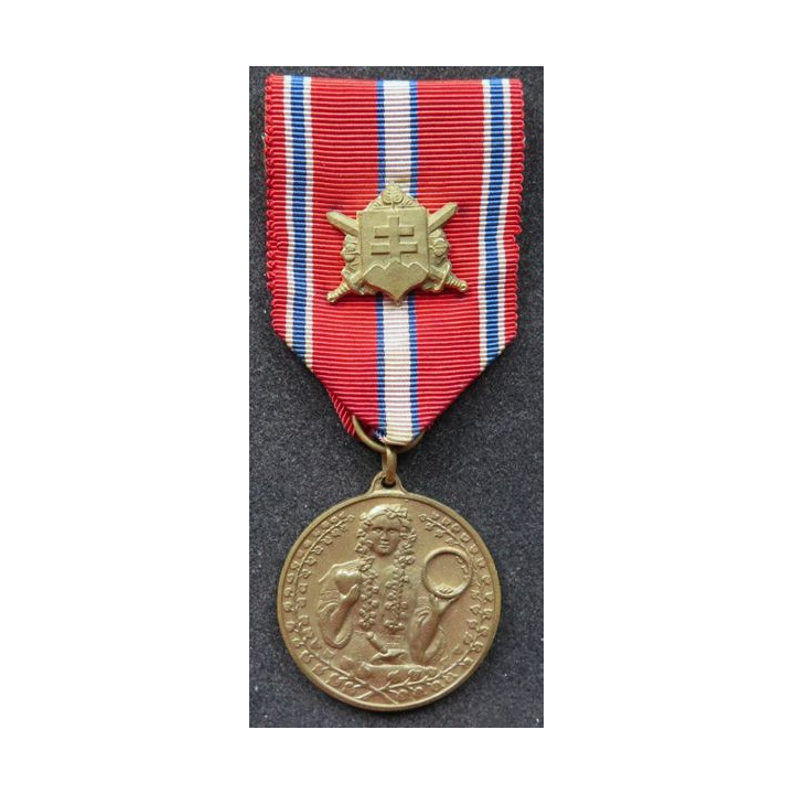 TCHEKOSLOVAQUIE : Médaille commémorative pour la loyauté et la défense 1918