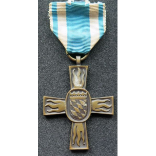 ALLEMAGNE : Médaille des pompiers de Bavière 1953 en bronze