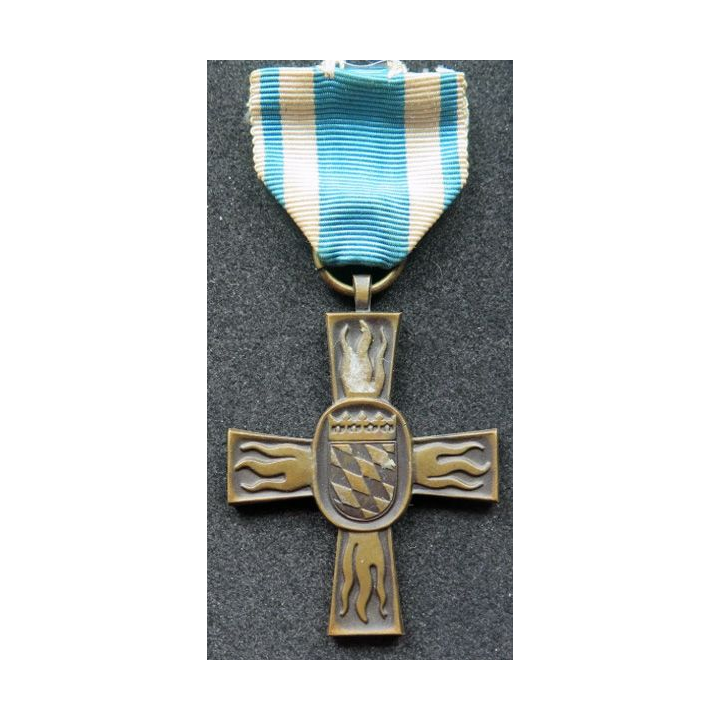 ALLEMAGNE : Médaille des pompiers de Bavière 1953 en bronze