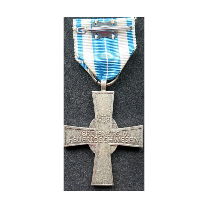 ALLEMAGNE : Médaille des pompiers de Bavière 1953 en argent