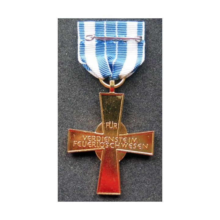 ALLEMAGNE : Médaille des pompiers de Bavière 1953 en or (doré)