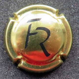 Capsule Muselet de champagne Robert Faivre n° 2 Or et noir