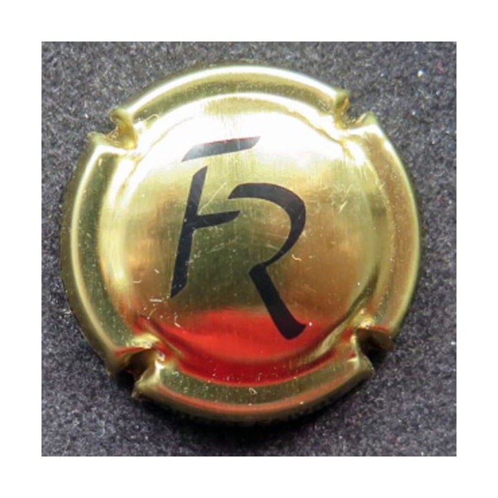 Capsule Muselet de champagne Robert Faivre n° 2 Or et noir