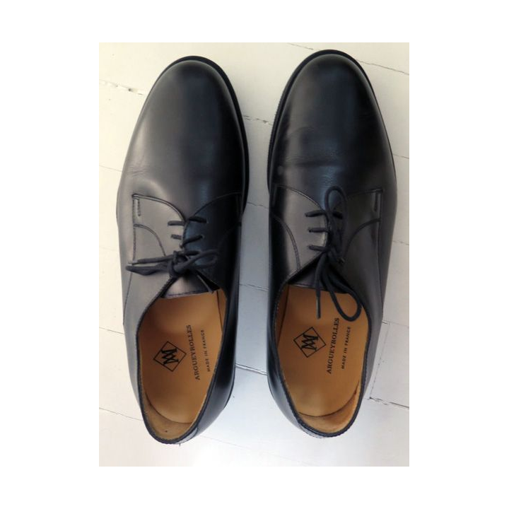 Paire chaussures basses homme noires neuves Argueyrolles taille 43 / 8