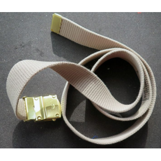 ceinture neuve de tenue de Terre de France boucle laiton dorée 