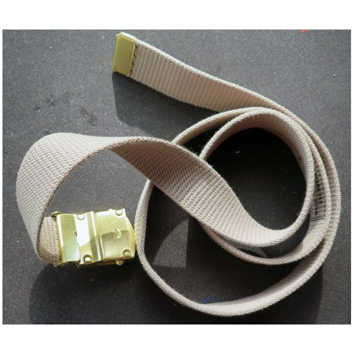 ceinture neuve de tenue de Terre de France boucle laiton dorée 