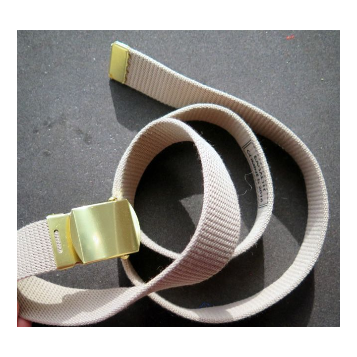ceinture neuve de tenue de Terre de France boucle laiton dorée 