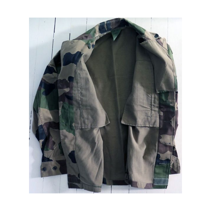 Veste de treillis camouflé vert armé taille 80 M