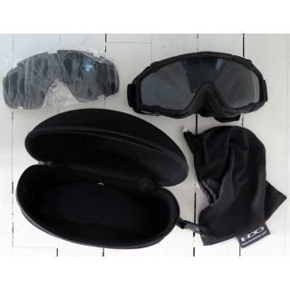 Masque balistique OAKLEY en pochette avec différents types de verres