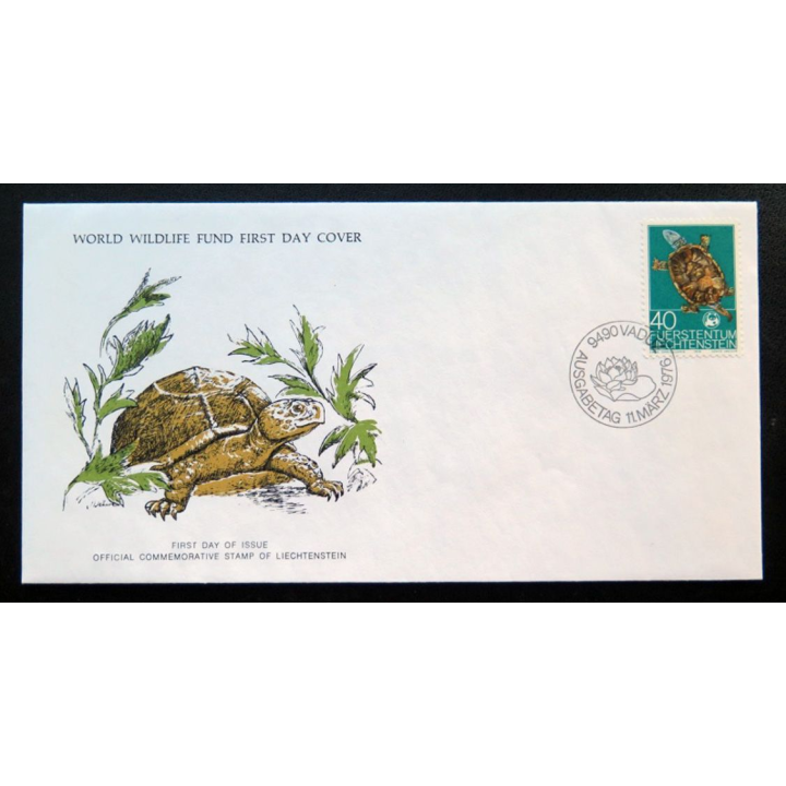 enveloppe 1° jour Fonds mondial nature n° 2 Tortue marécages d'Europe