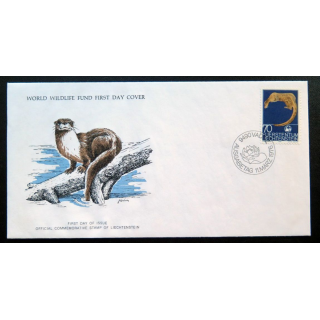 enveloppe 1° jour Fonds mondial nature n° 3 La Loutre