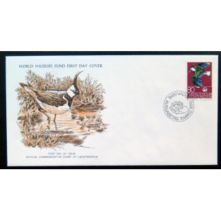 enveloppe 1° jour Fonds mondial nature n° 4 le vanneau européen