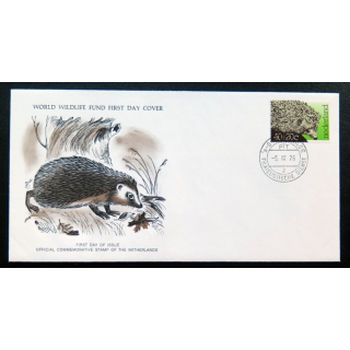 enveloppe 1° jour Fonds mondial nature n° 6 le hérisson européen