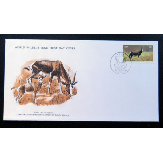 enveloppe 1° jour Fonds mondial nature n° 11 l'antilope bontebok