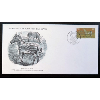 enveloppe 1° jour Fonds mondial nature n° 12 le zèbre de montagne