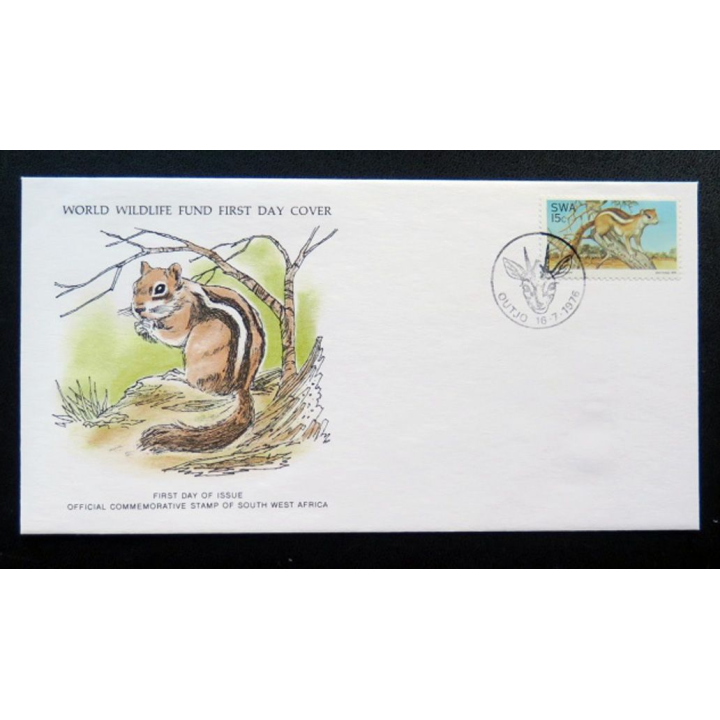 enveloppe 1° jour Fonds mondial nature n° 16 l'écureuil de terre