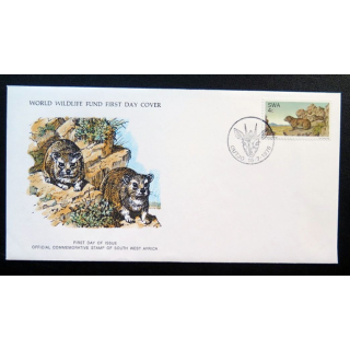 enveloppe 1° jour Fonds mondial nature n° 17 la marmotte du cap
