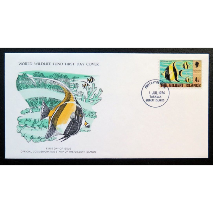 enveloppe 1° jour Fonds mondial nature n° 19 l'idole mauresque