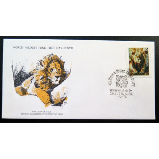 enveloppe 1° jour Fonds mondial nature n° 29 le lion