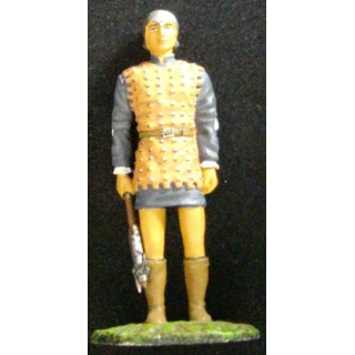 SOLDAT DU MOYEN-AGE HOMME A PIED CASTILLAN XIVe SIÈCLE 1367