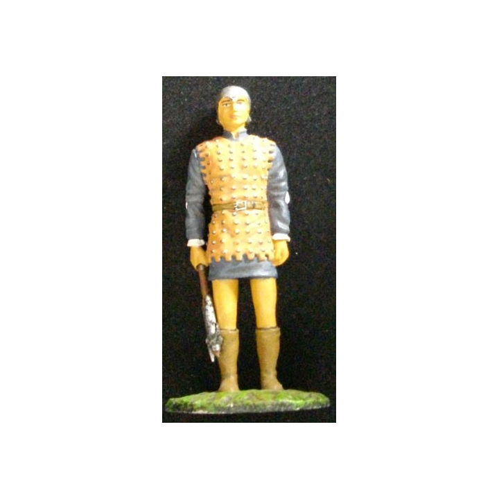 SOLDAT DU MOYEN-AGE HOMME A PIED CASTILLAN XIVe SIÈCLE 1367