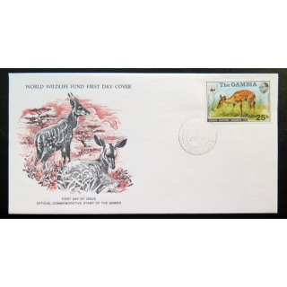 enveloppe 1° jour Fonds mondial nature n° 31 l'antilope à collier