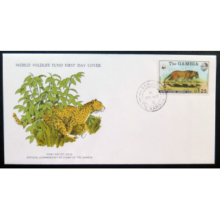 enveloppe 1° jour Fonds mondial nature n° 33 le léopard