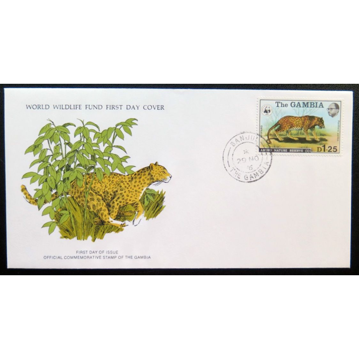 enveloppe 1° jour Fonds mondial nature n° 33 le léopard