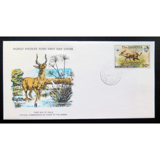 enveloppe 1° jour Fonds mondial nature n° 34 sitatunga