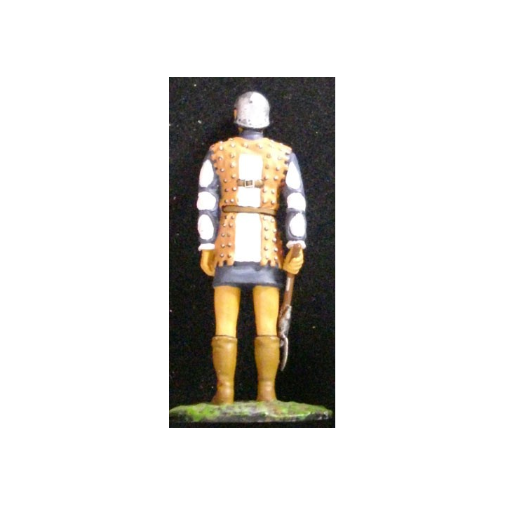 SOLDAT DU MOYEN-AGE HOMME A PIED CASTILLAN XIVe SIÈCLE 1367
