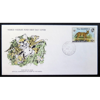 enveloppe 1° jour Fonds mondial nature n° 35 le serval