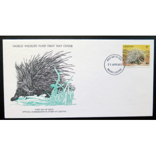 enveloppe 1° jour Fonds mondial nature n° 43 le porc épic