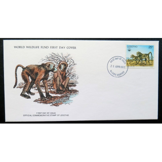 enveloppe 1° jour Fonds mondial nature n° 44 le babouin