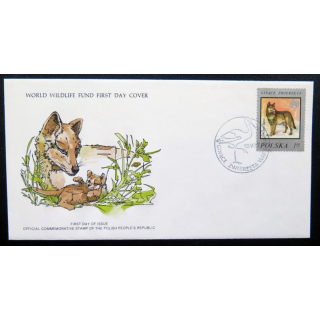 enveloppe 1° jour Fonds mondial nature n° 46 le loup