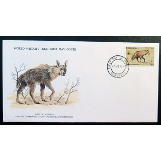enveloppe 1° jour Fonds mondial nature n° 50 la hyène brune