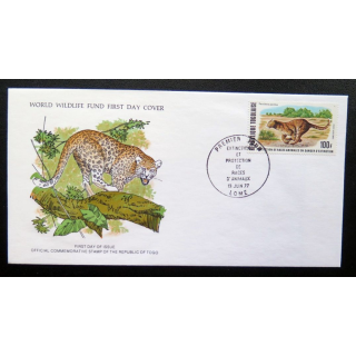enveloppe 1° jour Fonds mondial nature n° 53 le léopard