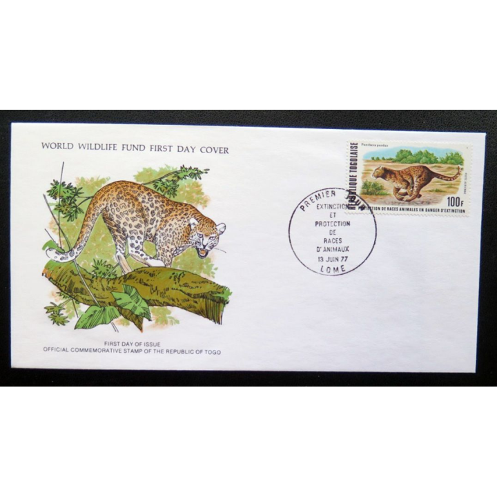 enveloppe 1° jour Fonds mondial nature n° 53 le léopard
