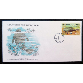 enveloppe 1° jour Fonds mondial nature n° 57 le lamantin d'Afrique occidentale