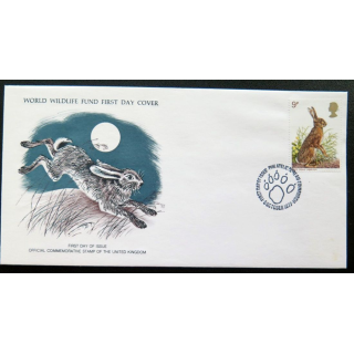 enveloppe 1° jour Fonds mondial nature n° 61 le lièvre du Cap