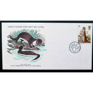 enveloppe 1° jour n° 62 la loutre aquatique d'Europe et d'Asie