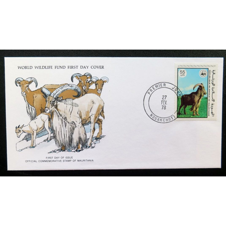 enveloppe 1° jour Fonds mondial nature n° 75 le mouton de Barbarie