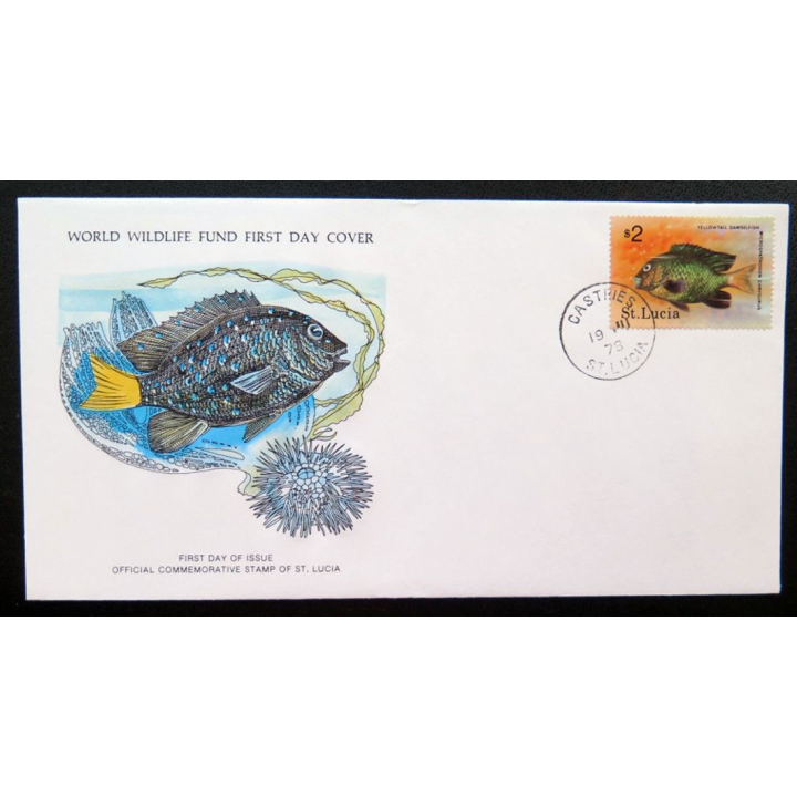 enveloppe 1° jour Fonds mondial nature n° 90 l'ange de mer français