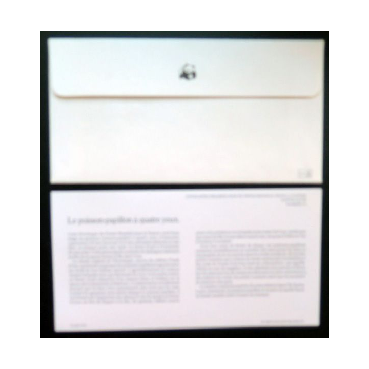 enveloppe 1° jour Fonds mondial nature n° 91 le poisson-papillon à quatre yeux