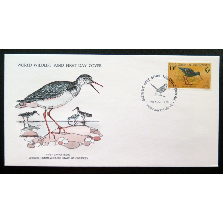 enveloppe 1° jour Fonds mondial nature n° 94 la gambette tachetée