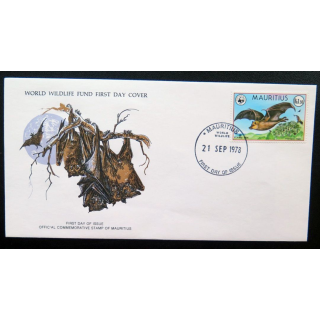 enveloppe 1° jour Fonds mondial nature n° 105 le renard volant