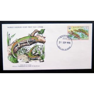 enveloppe 1° jour Fonds mondial nature n° 106 Geckos