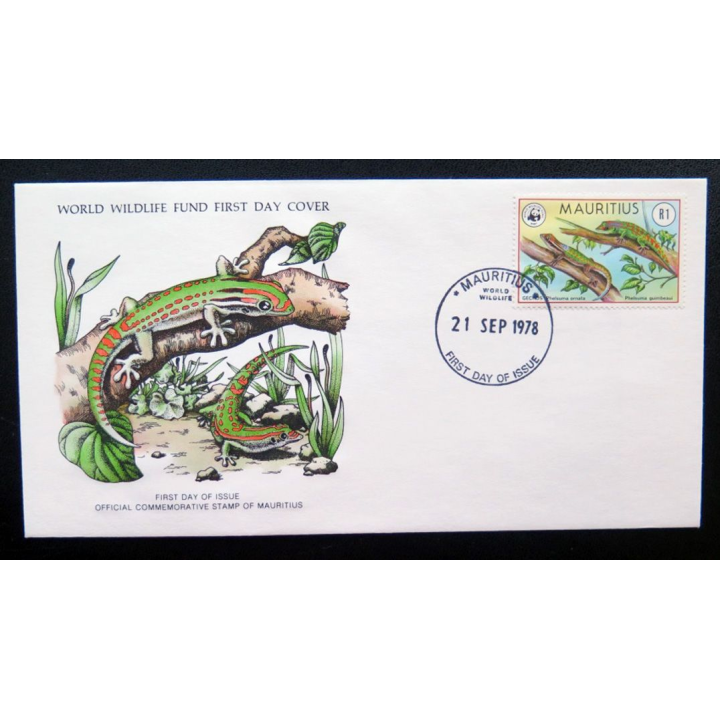 enveloppe 1° jour Fonds mondial nature n° 106 Geckos