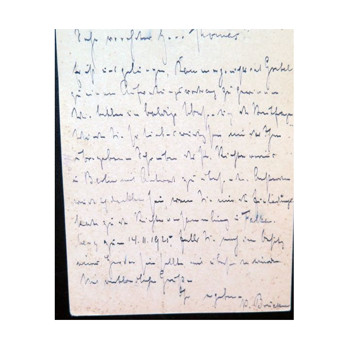 postkarte 26/11/1925 avec timbre embouti deutches Reich 5 pfennig