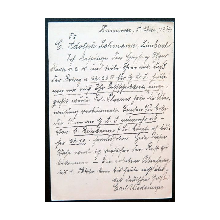 postkarte 05/11/1934 avec timbre embouti deutches Reich 6 pfennig vert